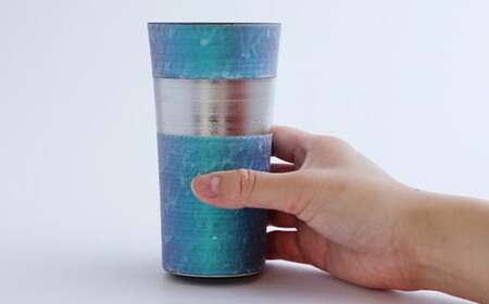 有田焼 麟 Lin プラチナ タンブラー 4個 (Green & Blue & Purple & Emerald)【金照堂】食器 カップ 4色 セット グリーン ブルー パープル エメラルド おしゃれ 上品 華やか A110-69