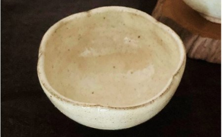 陶房ふくなが 粉引 花小鉢 2個セット_2066R