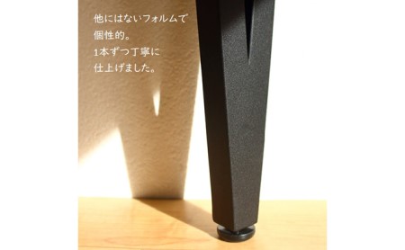 テーブル脚  高さ68cm　V字テーブル脚4本1セット　黒 インテリア リモートワーク リビング学習 DIY 頑丈 フレーム ブラック 国内製造 日本製 
