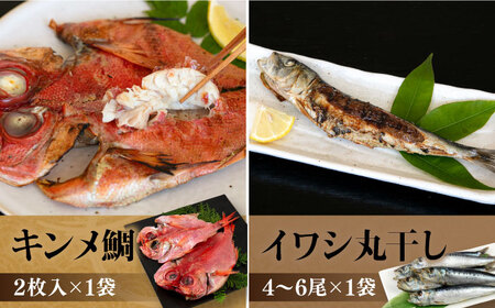 ひものセット（アジ、カマス、キンメ鯛、イワシ丸干し、イカ一夜干し、ワカシ西京漬、ワカシ粕漬）干物 詰め合わせ 魚 鯵 金目鯛 鰯 いか 西京漬け 横須賀【株式会社ユニマットプレシャス】 [AKBZ005]