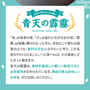 青天の霹靂 【令和7年産米】米 5kg 特別栽培米 青森県産 【KonRiceFarmのお米 晴天の霹靂 青森県五所川原市 】