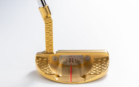 ゴルフ 鉄師田部家謹製ゴルフパターTESSEN（マレット型／ゴールド）[AIAV006] 