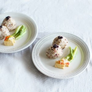 小石原焼 カネハ窯 飛び鉋プレートセット【特大】(白×白ツヤ) AA104