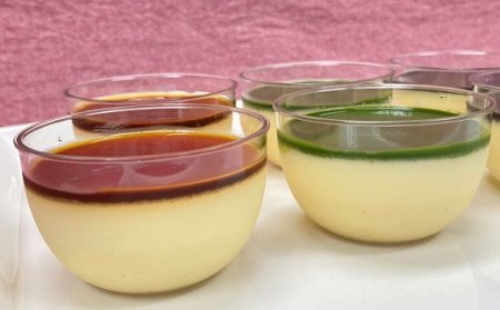 プリン3種類（キャラメル、抹茶、黒胡麻）詰め合わせ（計 6個入り）[ZB451]
