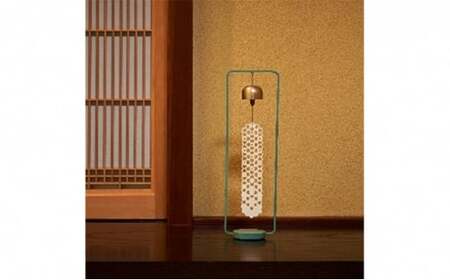 【高岡銅器】かざりん 青銅 インテリア 雑貨 部屋 しつらえ 置き型 風りん 涼やか 音 邪気 祓う 清める 花の形 短冊 優しい音  FAD-0957