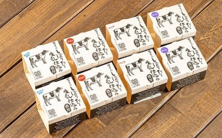 搾りたて生乳 仕込みの濃厚 ミルクアイス 定番フレーバー（8個セット） Qak-A33 アイスクリーム アイス アイスセット バニラアイス ブルーベリーアイス いちごアイス イチゴアイス チョコ チョコアイス アイス大容量 詰め合わせ 冷凍
