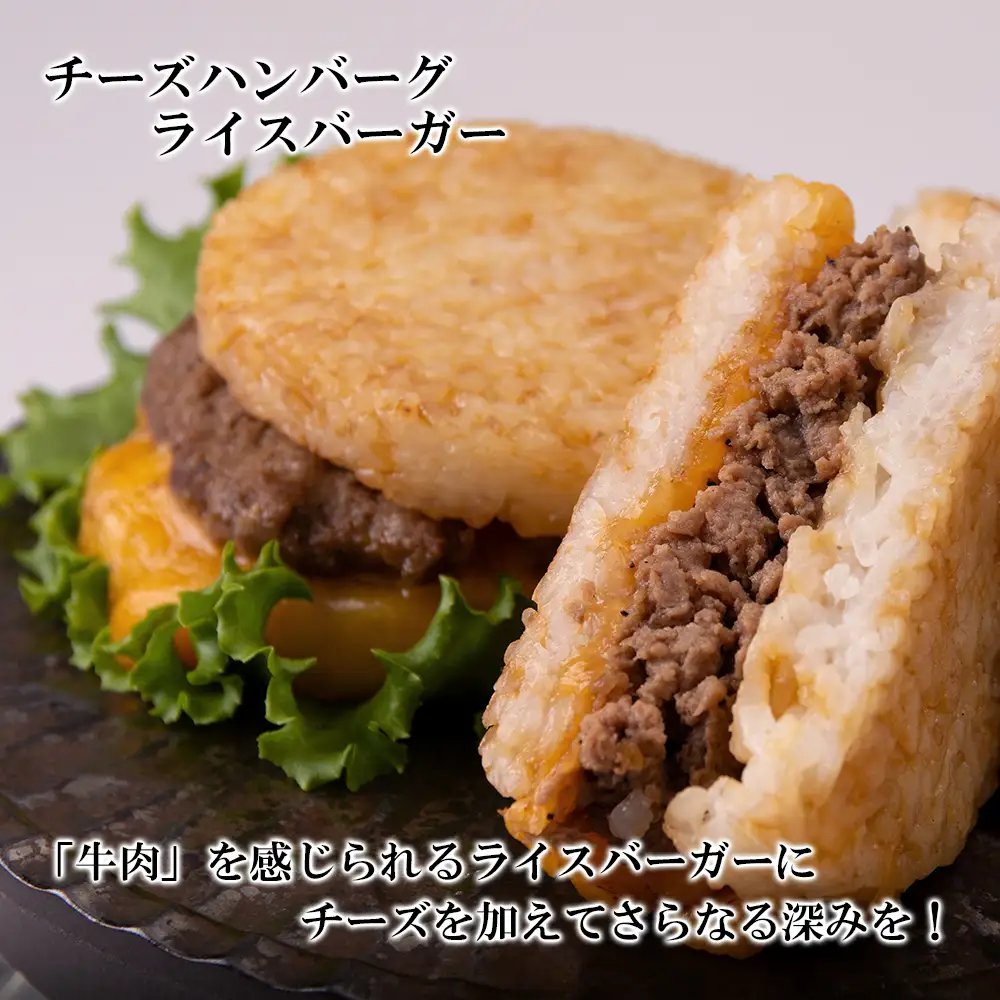 定期便 6カ月 和牛 ライスバーガー 食べ比べ 6個セット＜徳寿＞