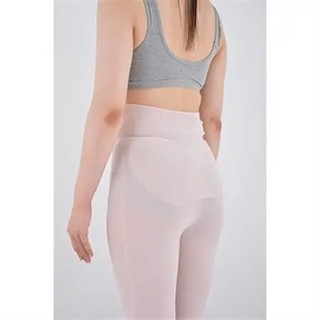 日本製 シルク レギンス 10分丈 腹巻きパンツ おなかひざシリーズ ピンク 【631-7163】_装飾品・工芸品  服飾小物 _【1088654】