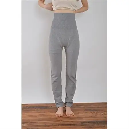 日本製 オーガニックコットン インナーウェア 腹巻パンツ 上下セット グレー (883-615)_装飾品・工芸品  洋服 _【1088667】