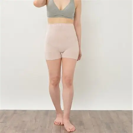 日本製 シルク 腹巻パンツ 1分丈 無縫製 天然繊維 タグフリー ピンク (611-7527)_装飾品・工芸品  服飾小物 _【1256218】