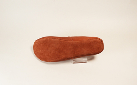 【KUTSUNE〈クツネ〉】ルームシューズ（革製・バブーシュタイプ） (サイズ：M(24.0-24.5cm)、カラー：黄)_0109-001-T03-3-2