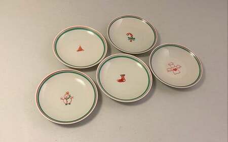 瑞峯窯 有田焼 クリスマス 小皿５種 原重製陶所 食器 器 うつわ 陶磁器 皿 ギフト 贈答 35000円 3.5万円 A35-404