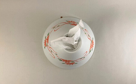 瑞峯窯 有田焼 錦花 ティッシュディスペンサー（ティッシュケース）原重製陶所 35000円 3.5万円 A35-580