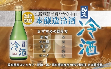 日本酒 醉泉 2本セット 純米吟醸 醉泉 300ml 本醸造 冷酒 醉泉 300ml 各1本入り 山田酒造 お酒 日本酒 山田錦 上品 華やかな 香り まろやか 芳醇 生貯蔵 低温発酵 愛知県 蟹江町
