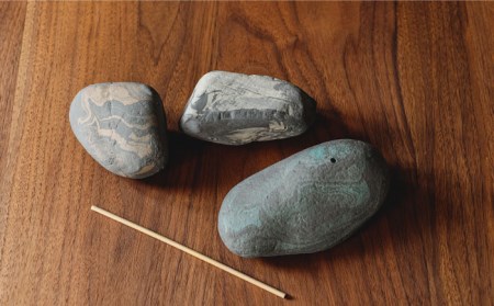 美濃焼】Balancing Stone 001BWG 積み石型アロマディフューザー【芳泉