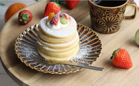 【波佐見焼】マリーゴールド プレート M  アメ 2枚セット ケーキ皿 取り皿 食器 皿 【翔芳窯】 [FE108]  波佐見焼