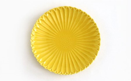【波佐見焼】マリーゴールド プレート M  イエロー 2枚セット ケーキ皿 取り皿 食器 皿 【翔芳窯】 [FE118]  波佐見焼