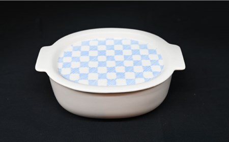 【陶器市特集】【波佐見焼】オーブンウェア グラタン皿 和市松青 3点セット 耐熱食器 オーブン可 食器 皿 【協立陶器】 [TC63] 波佐見焼