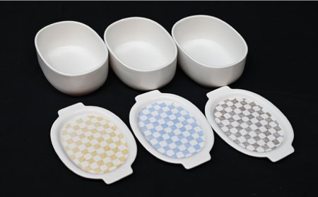 【陶器市特集】【波佐見焼】便利な蓋つき！ グラタン皿 オーブンウェア 楕円蓋物 3点セット 耐熱食器 オーブン可 食器 皿 【協立陶器】 [TC64] 波佐見焼