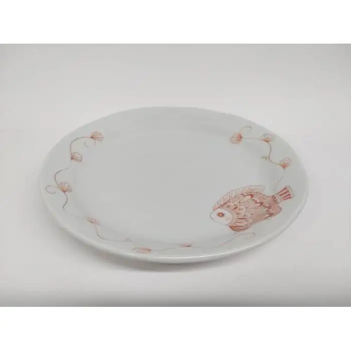 5号皿揃 赤絵 海のいきもの 九谷焼