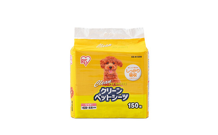 クリーンペットシーツ（ワイド150枚×3パック）ES-N150W アイリスオーヤマ 雑貨 日用品 安心 吸収力 おしっこ 吸収 抗菌 高吸収 ポリマー 逆戻り 臭い ワイドサイズ 動物 