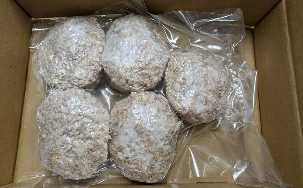 お肉三種の手作りハンバーグ　７０ｇ×５個　0114-2501