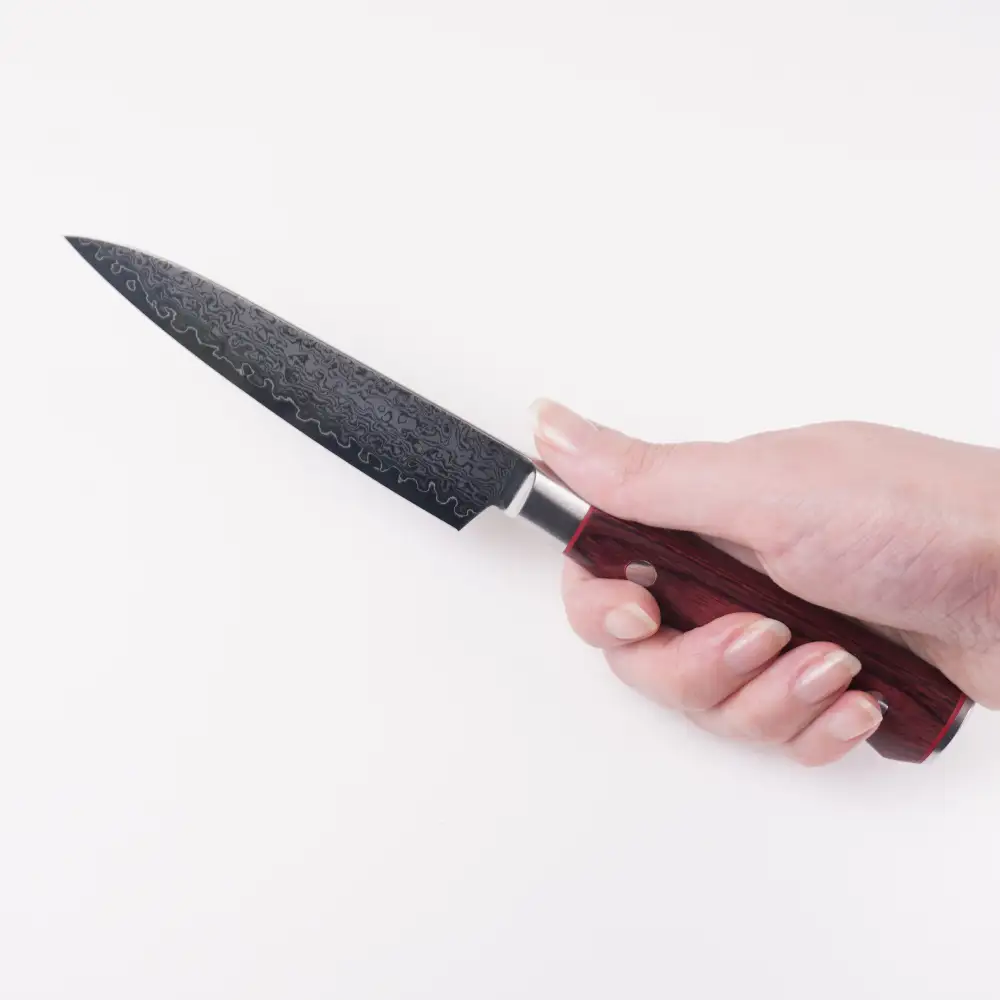 H130-05 三昧　クラシックプロ紅蓮シリーズ 包丁2点セット（三徳180ｍｍ＆ペティ110ｍｍ）【最長3ヶ月】を目安に発送