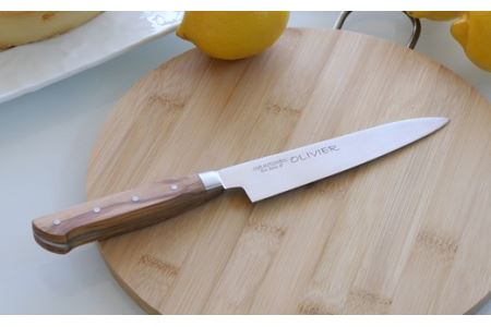 オリーブハンドル 三徳包丁・ペティナイフセット 