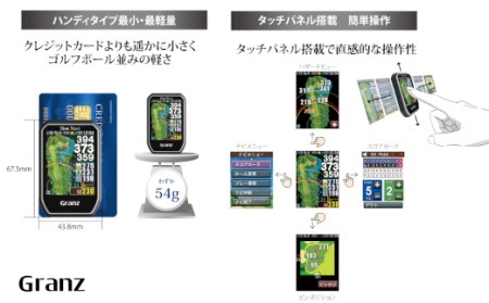 Shot Navi Granz（ショットナビ グランツ）＜カラー：ブラック＞　【11218-0485】