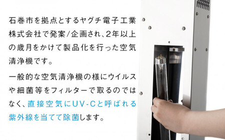 除菌 空気清浄機 AIR MONKEY The Sterilizer (エアーモンキー ザ ステリライザー) 日本製 空気清浄機 除菌 フィルターレス 