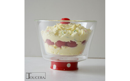 有田焼 ブラボウル 大 (水玉 赤 / 黒) 2個セット【東洋セラミックス】食器 器 うつわ 丼 小丼 ボウル フリーボウル おしゃれ レンチン 耐熱 ダブルウォールボウル A35-375