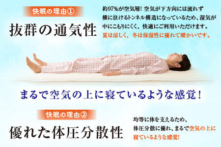 【快眠新素材】日本製 敷きパッド / ベッドパッド（シングル） メディカルコンフォート 1枚  敷パッド 通気性 夏布団 丸洗い 梅雨 国産 湿気 涼しい 永平寺町[K-041002]