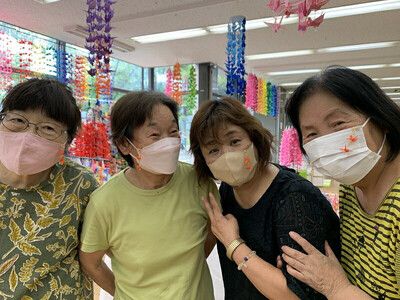 「認知症になっても輝けるまちづくり」活動応援セット（折り鶴アクセサリー、オレンジ夢リング）【認知症 折り鶴 アクセサリー オレンジ 夢リング リング 折り紙 応援セット 大阪府 門真市 】