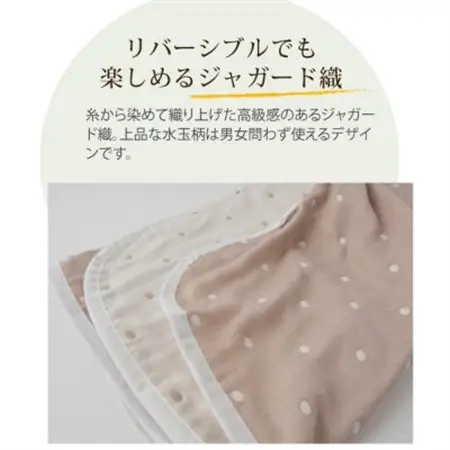 ガーゼケット140×200 (水玉Bw)【1340115】