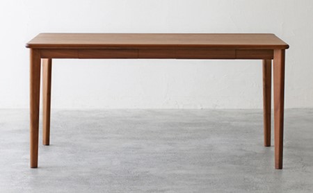 ダイニングテーブル 引き出し付き 木製 幅150cm ウォールナット テーブル