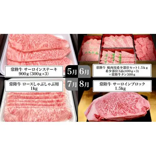 【 豪華 12回 定期便 】 最高級 A5ランク 常陸牛 贅沢コース (茨城県共通返礼品) 