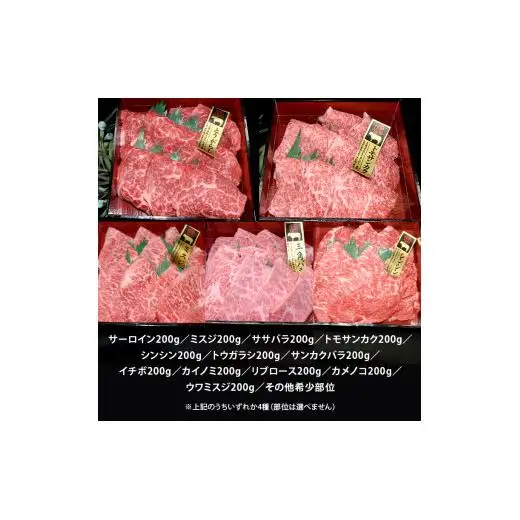 【スピード発送】【 常陸牛 希少部位 】 焼肉 食べ比べ 4種 セット ( 茨城県共通返礼品 )