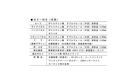 日野興業 仮設トイレ GX-WS 水洗式 陶器製 洋式便器 |    