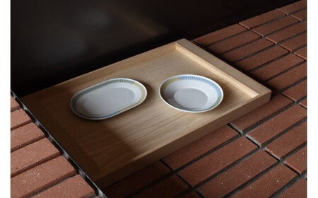 1616/ PC Oval Plate 200 & Deep Plate 160 セット【1616/arita japan】有田焼 食器 器 皿 中皿 楕円皿 オーバル ディープ プレート ホワイト シンプル A27-20