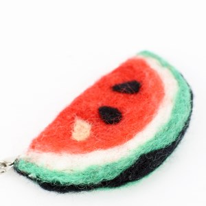 夏休み工作 [スイカキーホルダー] 手作り羊毛キット・親子で作れる動画付き【0464】