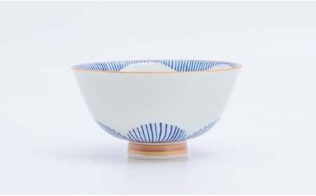 有田焼 シンプルな花柄のお茶碗 ペアセット【まるぶん】食器 器 うつわ 磁器 陶磁器 和食器 茶碗 茶わん ごはん茶碗 夫婦茶碗 2個 セット ペア 花木賊 青 赤 シンプル かわいい ギフト 手描き A18-256