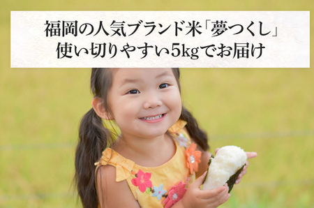  令和7年産　福岡県産ブランド米「夢つくし」無洗米　5kg【9月上旬頃より順次出荷予定】