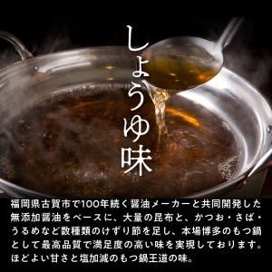 国産 ・ 完全無添加　もつ鍋 セット（約2人前）　しょうゆ味_KHW0104