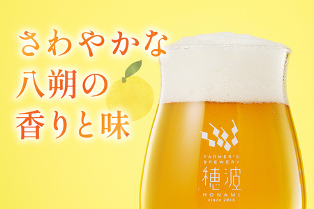【定期便】浜田のクラフトビール 穂波八朔 6本セット（月1回×3か月） 定期便 定期 3回 酒 ビール クラフトビール ビア 地ビール セット 贈答 化粧箱 ギフト プレゼント 【139_1916】