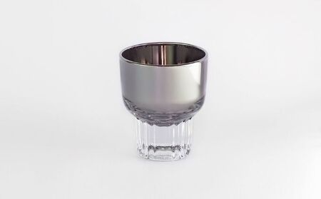 Jewelry・Glass／日本酒グラスセット 白銀 【ガラス 強化ガラス チタン】 食器 キッチン用品 2個 職人 手仕事 機能 造形美 ペア マイルド 深み 香り 香気 風味 甘味 際立たせる お酒 