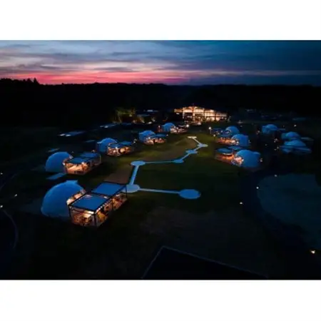 【平日限定】ISUMI Glamping Resort ＆ Spa SOLASの2名宿泊券1泊2食付_旅行券・チケット 宿泊券  _【1389175】