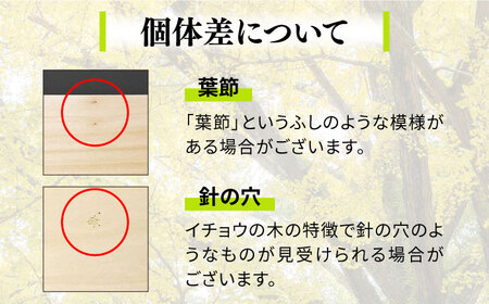 【島原の定番キッチンツール】イチョウ まな板（森永材木店 ）＆多用途 小包丁（吉光）セット  / 包丁 南島原市 / 森永材木店 [SBK008]