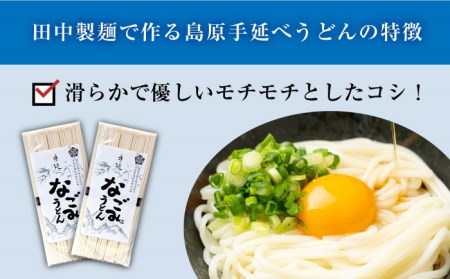 【田中製麺】島原手延べうどん なごみ 5束×2袋 (500g) / コシが強い うどん 細麺 麺 乾麺 / 南島原市 / 贅沢宝庫 [SDZ010]