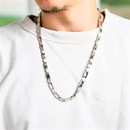 【日本製】ゲルマニウムネックレス　DN-003NL-1(シルバー)_装飾品・工芸品 ペンダント・ネックレス アクセサリー _【1258551】