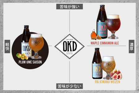 OKD KOMINKA BREWING クラフトビールPLUM UME SAISON 3本セット＆オリジナルオープナー お酒 梅 梅のお酒 プラム ウメ セゾン 地ビール ビール ご当地ビール 栓抜き ギフト 贈り物 ホップ 酒 アルコール飲料 おしゃれ 贈り物 ギフト パーティー お取り寄せ 特産品 愛知県 知多市